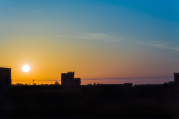Obraz premium Dawn in the city