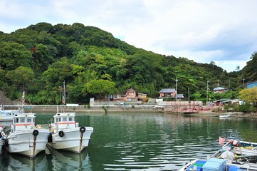 Fototapeta na wymiar 漁港　湯浅町