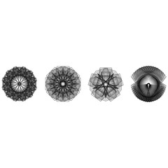 Holiday patterns of stars and flowers for gifts ground