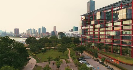 Aerial view of Kaohsiung habor - Taiwan