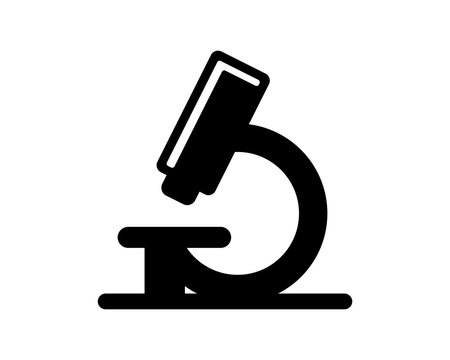 microscope laboratory scientist microbiology image vector icon