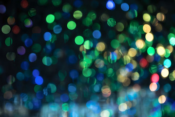 Colourful abstract blur with bokeh background for graphic design.