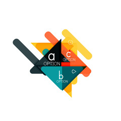 Triangle data visualization design, option infographic layout