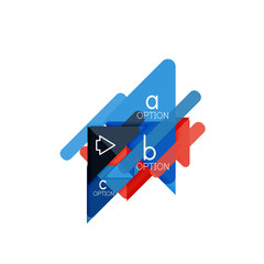 Triangle data visualization design, option infographic layout