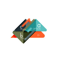 Triangle data visualization design, option infographic layout