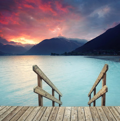 Obraz premium Steg am Achensee