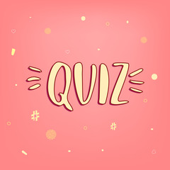 Contest card. Vector illustration.