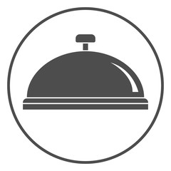 Reception bell. Vector icon.