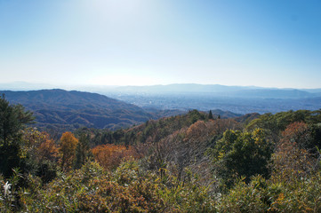秋の比叡山（滋賀県、日本）