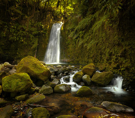 Waterfall Salto do Prego, Sao Miguel, Acores