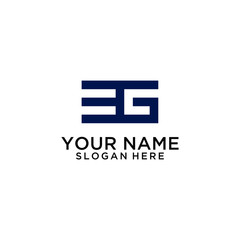 EG letter logo design