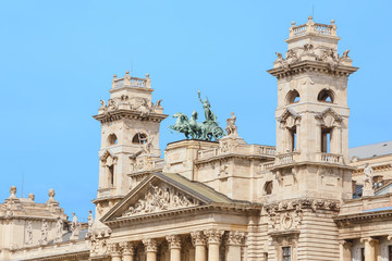 Tourist destination in Europe - Hungarian Museum of Ethnography at Kossuth square in Budapest.