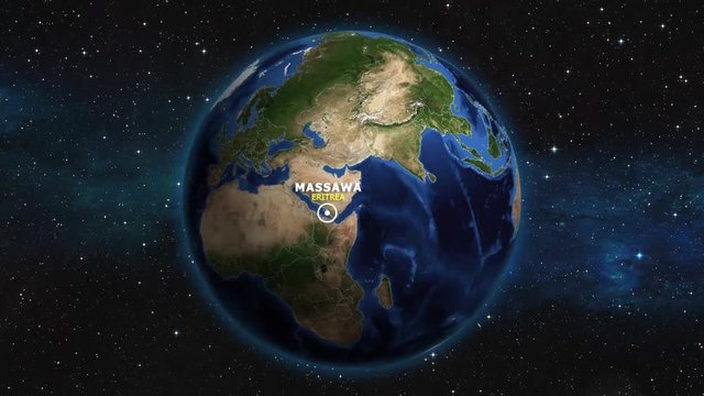 ERITREA MASSAWA ZOOM IN FROM SPACE