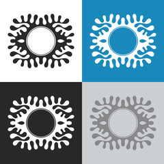 Abstract form of splash.