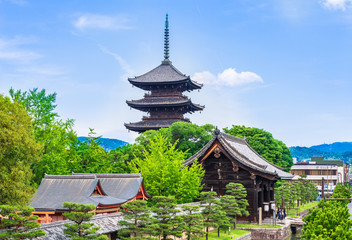 Naklejka premium Świątynia Kyoto Toji
