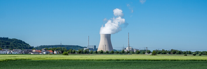 Panorama Atomkraftwerk in Deutschland
