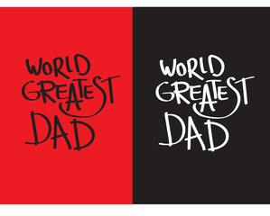 world greatest dad logo vector