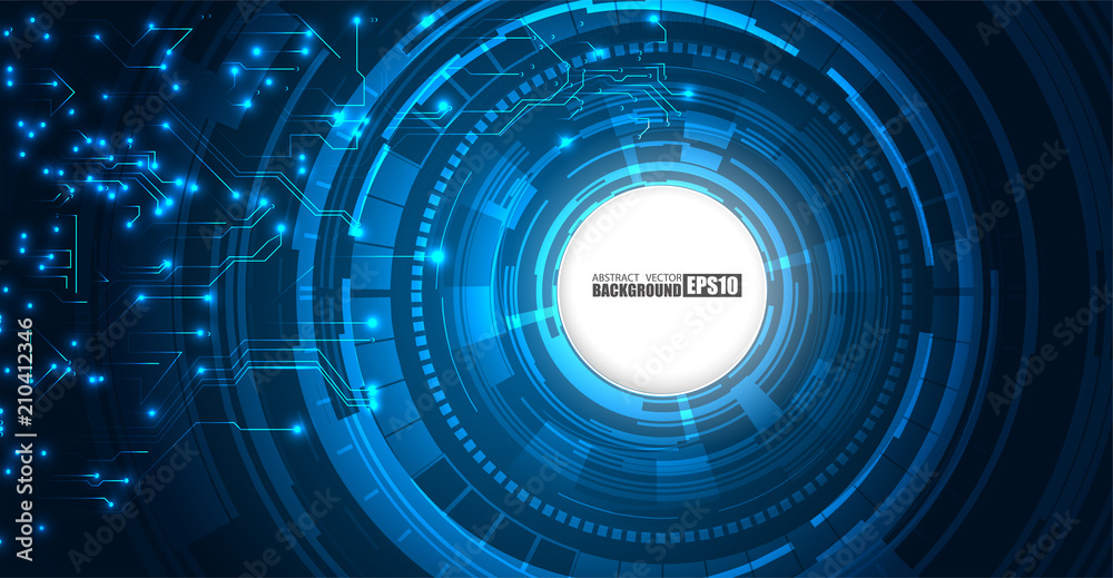 Poster circuit board technology tree pattern concept vector background. abstract technology sci fi circuit 