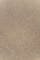 Large sand of a Turkish beach close-up.