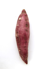 sweet potato on the white background
