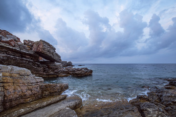 Storm clouds in the Aegean Sea