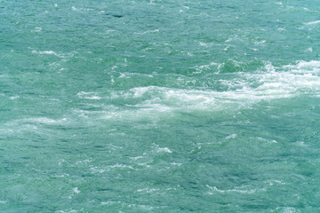 Blue ocean white waves
