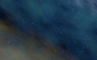 Colorful and beautiful space background. Outer space. Starry outer space texture. 3D illustration