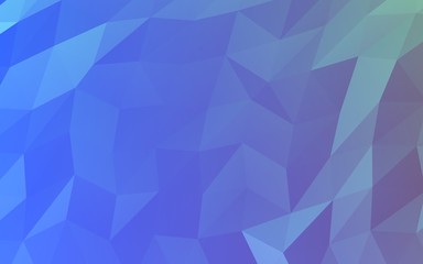 Obraz premium Abstract triangle geometrical blue background. Geometric origami style with gradient. 3D illustration