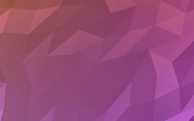 Abstract triangle geometrical pink background. Geometric origami style with gradient. 3D illustration