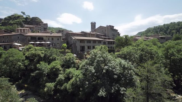 Rupit beautiful old medieval village Catalonia Spain