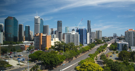Fototapeta na wymiar Skyline von Brisbane in Australien