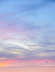 Abstract background of twilight sky background in soft focus