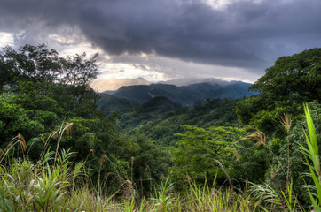 View across the rainforest in Panama, Central America