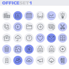 Inline Office Icons Collection