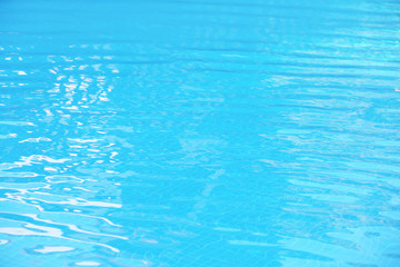 Clear refreshing water in swimming pool