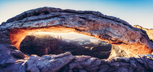 Mesa arch,Canyonland National park  when sunrise,Moab,Utah,usa..