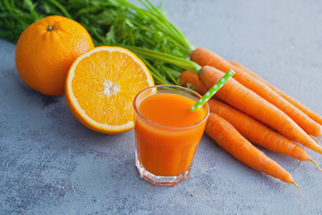 carrot and orange fresh juice
