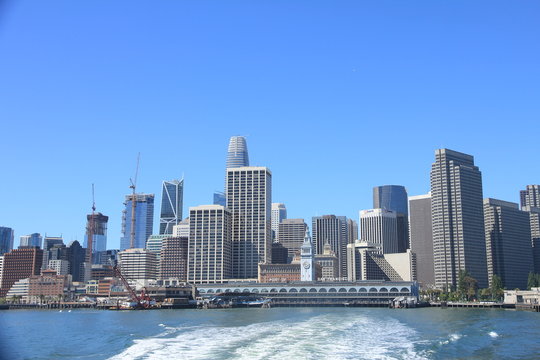 Morning view of the Financial District in San Francisco