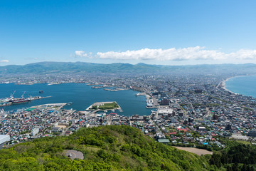 Obraz premium 函館山山頂からの眺め