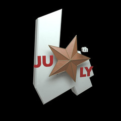 Fourth of July 3D - Render 