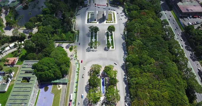 Beautiful view of the Proceres Walk Caracas City Venezuela