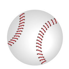 Baseball Icon Vector isolated on white background. Equipment for sport, healthy lifestyle and physical activity.