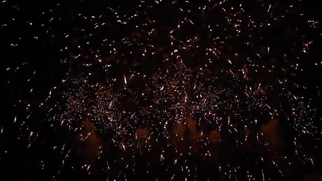 Close-up of fireworks against the night sky