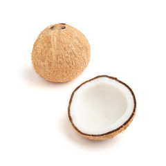 coconuts isolated on white background