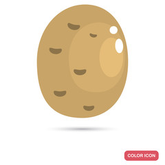 Potatoes color flat icon