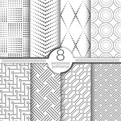 Set of vector seamless patterns