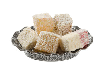 Turkish Delight in Vintage Plate 