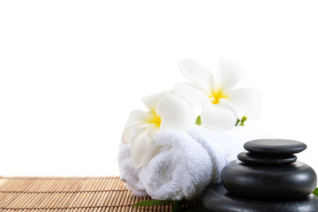 A beautiful spa set on on white background