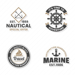 Obraz premium Vintage Retro Vector Logo for banner