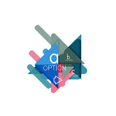 Triangle data visualization design, option infographic layout
